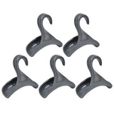 5Pcs Purse Door Hanger Bag Arc Closet Hanger Hook for Satchel Coat Haversack Belt StorageGrey - Close-Up Angle