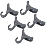 5Pcs Purse Door Hanger Bag Arc Closet Hanger Hook for Satchel Coat Haversack Belt StorageGrey