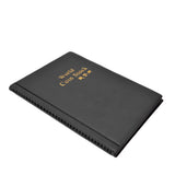 Coin Collection Book 120 PVC Pockets PU Cover Transparent Design Soft Highly Durable Clear Texture Coin AlbumBlack - Top-Down View