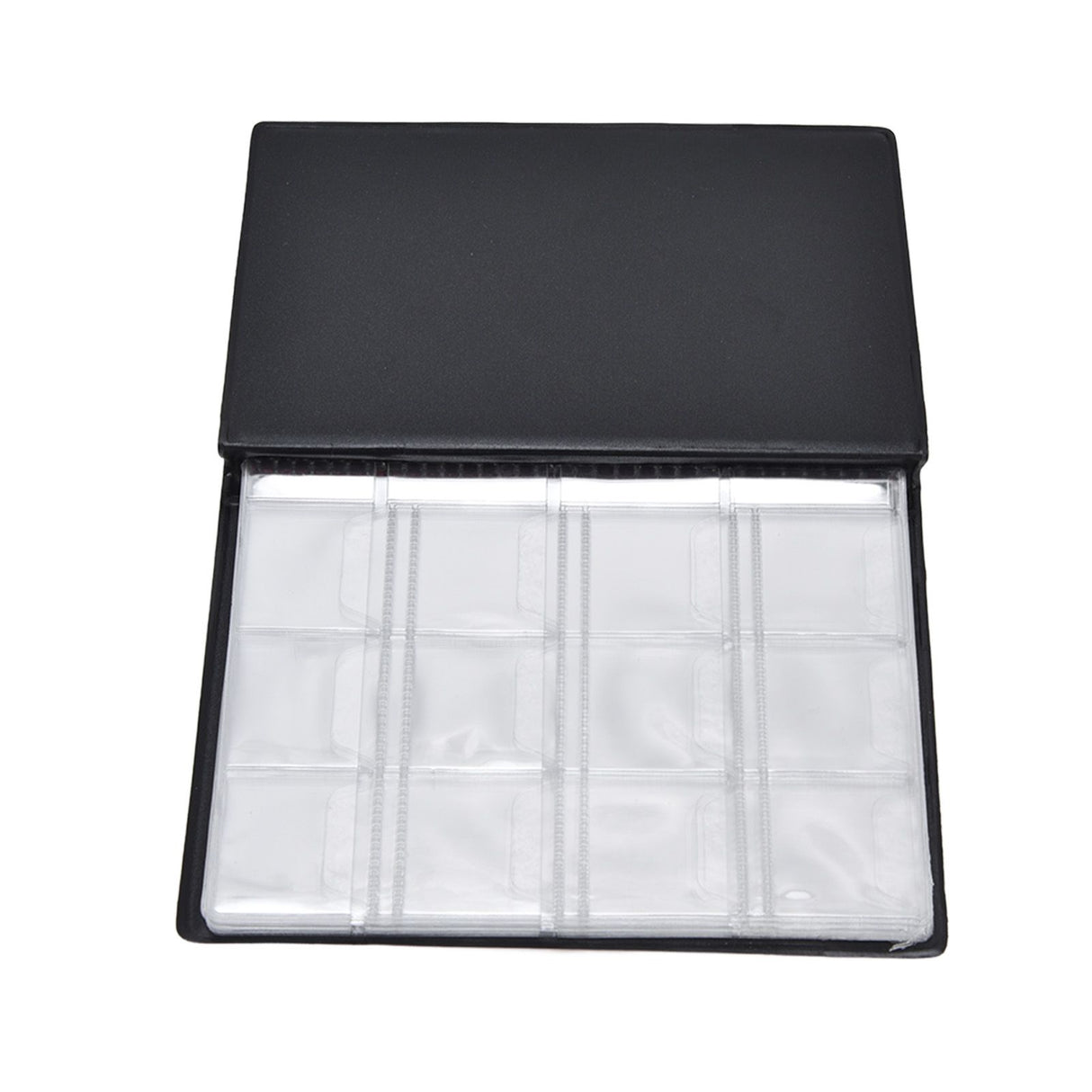 Coin Collection Book 120 PVC Pockets PU Cover Transparent Design Soft Highly Durable Clear Texture Coin AlbumRed