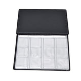 Coin Collection Book 120 PVC Pockets PU Cover Transparent Design Soft Highly Durable Clear Texture Coin AlbumRed