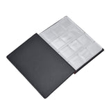 Coin Collection Book 120 PVC Pockets PU Cover Transparent Design Soft Highly Durable Clear Texture Coin AlbumRed - Rear View