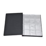 Coin Collection Book 120 PVC Pockets PU Cover Transparent Design Soft Highly Durable Clear Texture Coin AlbumRed