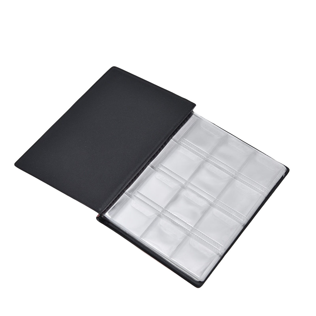 Coin Collection Book 120 PVC Pockets PU Cover Transparent Design Soft Highly Durable Clear Texture Coin AlbumRed