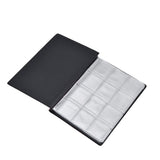 Coin Collection Book 120 PVC Pockets PU Cover Transparent Design Soft Highly Durable Clear Texture Coin AlbumRed