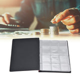 Coin Collection Book 120 PVC Pockets PU Cover Transparent Design Soft Highly Durable Clear Texture Coin AlbumRed - Extra Image