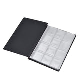 Coin Collection Book 120 PVC Pockets PU Cover Transparent Design Soft Highly Durable Clear Texture Coin AlbumRed