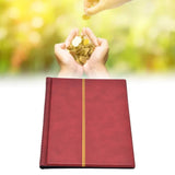 Coin Collection Book 250 Pocket Commemorative Coin Collecting Holder Storage Album Book for HomeRed