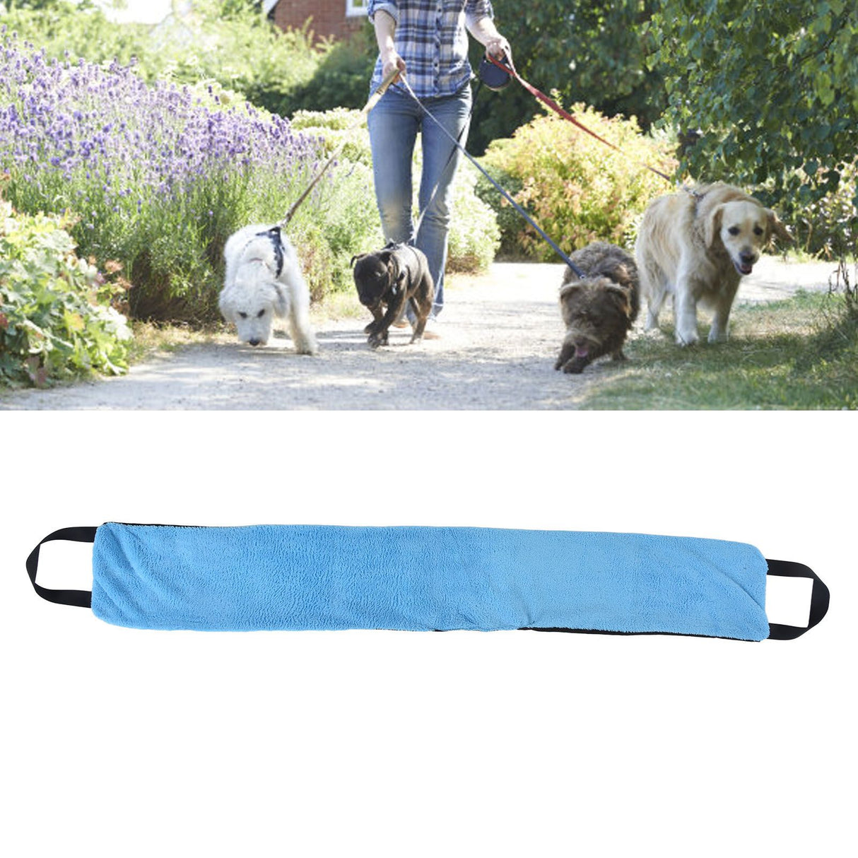 Dog Sling Simple Effective Easy Moving Compact Portable Foldable Pet Auxiliary Supplies for Indoor OutdoorBlue