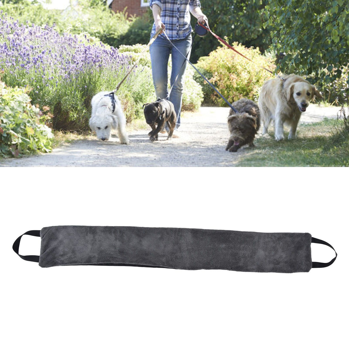 Dog Sling Simple Effective Easy Moving Compact Portable Foldable Pet Auxiliary Supplies for Indoor OutdoorGrey