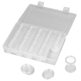 Coin Holder 100 Pieces Storage Plastic Transparent Coin Storage Box with Coin Capsules for Coin Collection Exhibition