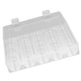 Coin Holder 100 Pieces Storage Plastic Transparent Coin Storage Box with Coin Capsules for Coin Collection Exhibition