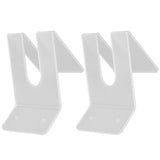 2Pcs Kayak Paddle Storage Rack Wall Mounted Save Space Easy to Install Stable Boat Paddle Wall Mount Rack for Stadium - Front View