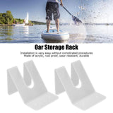 2Pcs Kayak Paddle Storage Rack Wall Mounted Save Space Easy to Install Stable Boat Paddle Wall Mount Rack for Stadium - Extra Image