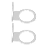 2Pcs Small Ball Stand Acrylic Sturdy Durable High Stability Sport Ball Display Rack for Tennis Softball BaseballTransparent - Front View