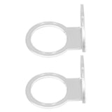 2Pcs Small Ball Stand Acrylic Sturdy Durable High Stability Sport Ball Display Rack for Tennis Softball BaseballTransparent - Top-Down View