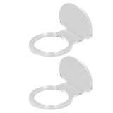 2Pcs Small Ball Stand Acrylic Sturdy Durable High Stability Sport Ball Display Rack for Tennis Softball BaseballTransparent