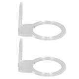 2Pcs Small Ball Stand Acrylic Sturdy Durable High Stability Sport Ball Display Rack for Tennis Softball BaseballTransparent - Low Angle