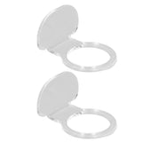 2Pcs Small Ball Stand Acrylic Sturdy Durable High Stability Sport Ball Display Rack for Tennis Softball BaseballTransparent - Extra Image