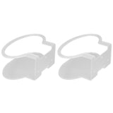 2Pcs Clear Router Bracket Save Space Protect Router Easy Installation Wear Resistant Wall Mount Router Bracket for Home