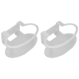 2Pcs Clear Router Bracket Save Space Protect Router Easy Installation Wear Resistant Wall Mount Router Bracket for Home - Close-Up Angle
