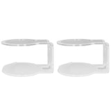 2Pcs Clear Router Bracket Save Space Protect Router Easy Installation Wear Resistant Wall Mount Router Bracket for Home - Low Angle