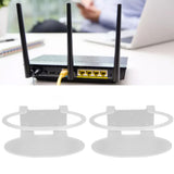 2Pcs Clear Router Bracket Save Space Protect Router Easy Installation Wear Resistant Wall Mount Router Bracket for Home