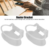 2Pcs Clear Router Bracket Save Space Protect Router Easy Installation Wear Resistant Wall Mount Router Bracket for Home