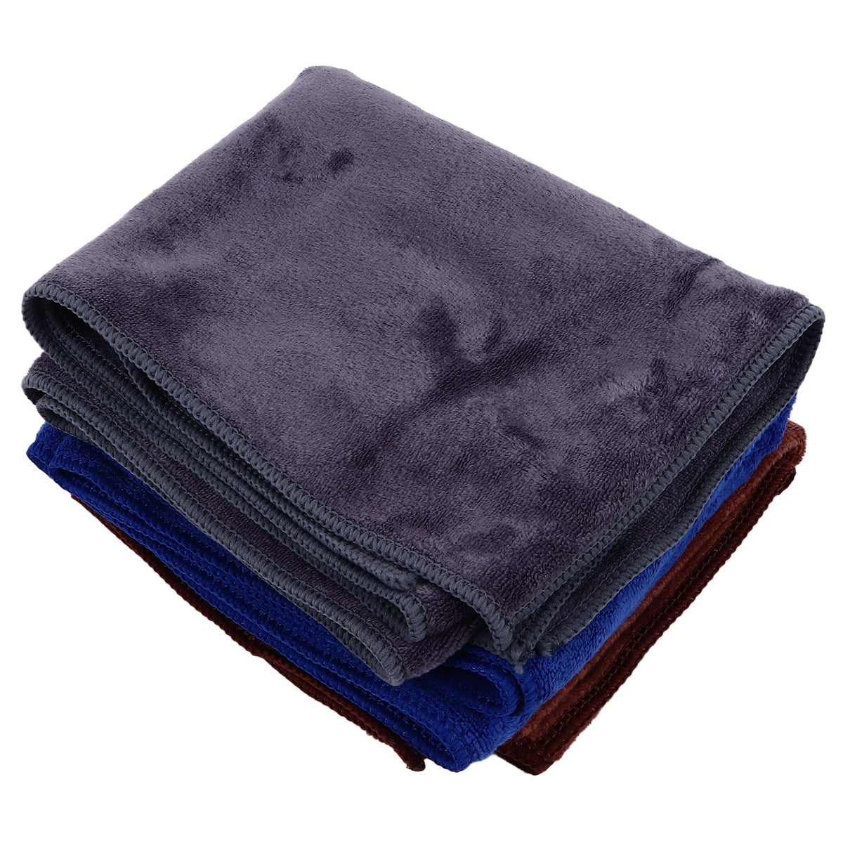 3Pcs Multifunctional Microfiber Car Towels Super Absorben Car Wash Drying Towels Double Sided Cleaning Cloth
