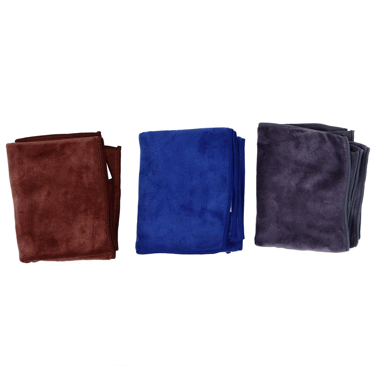 3Pcs Multifunctional Microfiber Car Towels Super Absorben Car Wash Drying Towels Double Sided Cleaning Cloth