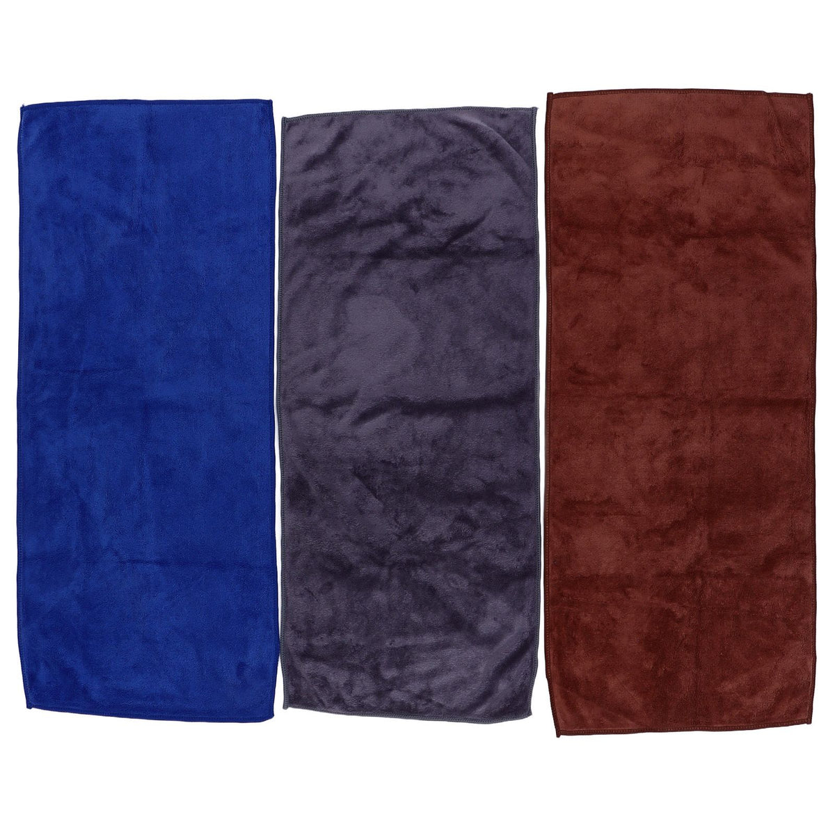 3Pcs Multifunctional Microfiber Car Towels Super Absorben Car Wash Drying Towels Double Sided Cleaning Cloth
