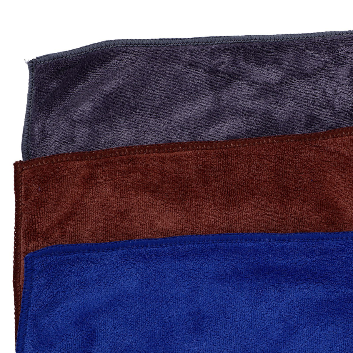 3Pcs Multifunctional Microfiber Car Towels Super Absorben Car Wash Drying Towels Double Sided Cleaning Cloth
