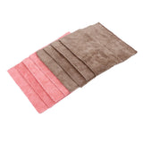 8pcs/set Super Absorbent Microfiber Kitchen Dish Cloth Anti Sticking Oil Cleaning Towel - Top-Down View