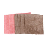 8pcs/set Super Absorbent Microfiber Kitchen Dish Cloth Anti Sticking Oil Cleaning Towel - Close-Up Angle