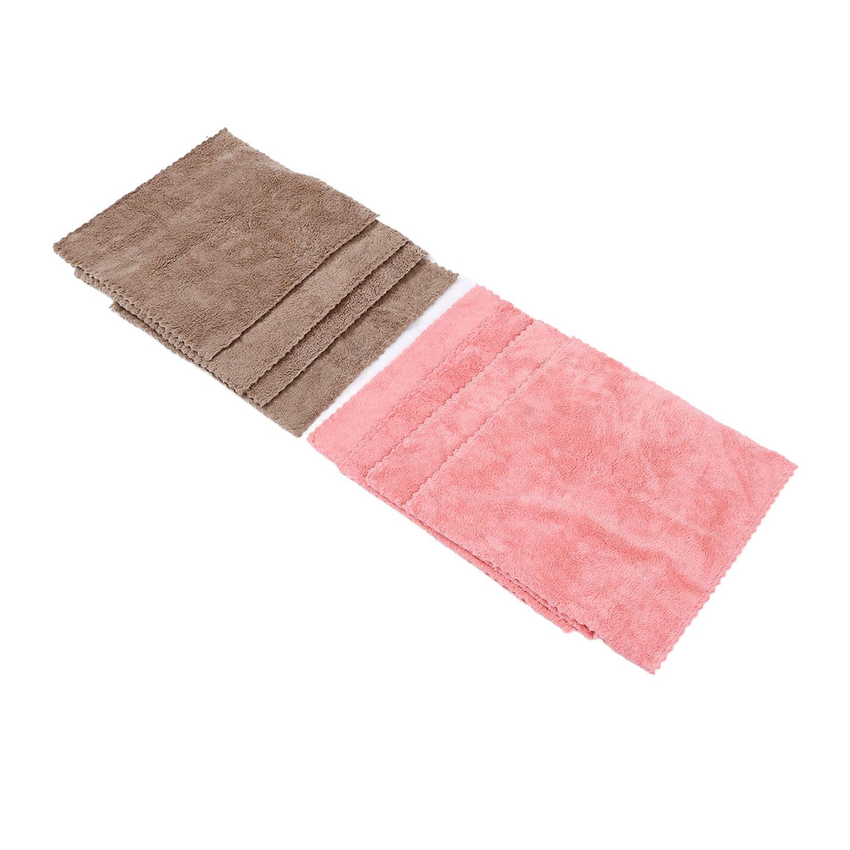 8pcs/set Super Absorbent Microfiber Kitchen Dish Cloth Anti Sticking Oil Cleaning Towel