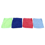 12pcs Cleaning Cloth 4 Different Colors Strong Water Absorption Reusable Microfiber Towels for Kitchen Car Furniture - Front View