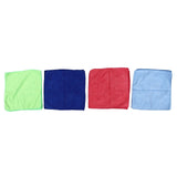 12pcs Cleaning Cloth 4 Different Colors Strong Water Absorption Reusable Microfiber Towels for Kitchen Car Furniture - Side View