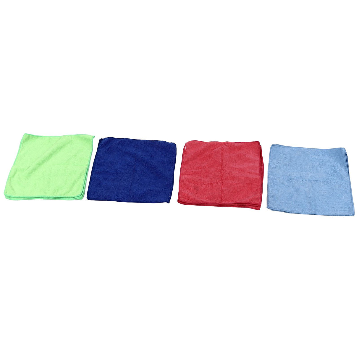 12pcs Cleaning Cloth 4 Different Colors Strong Water Absorption Reusable Microfiber Towels for Kitchen Car Furniture