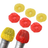 100 Pcs Disposable Microphone Cover Non Woven Microphone Protective Cover for Schools Universities Campgrounds