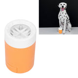 Dog Paw Cleaner Semi Automatic Portable Dog Foot Washing Cup for Pets Cats and DogsOrange - Extra Image