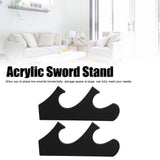 1 Pair/set Multi Layer Vintage Sword Holder Rack Break Resistance Acrylic Sword StandBlack