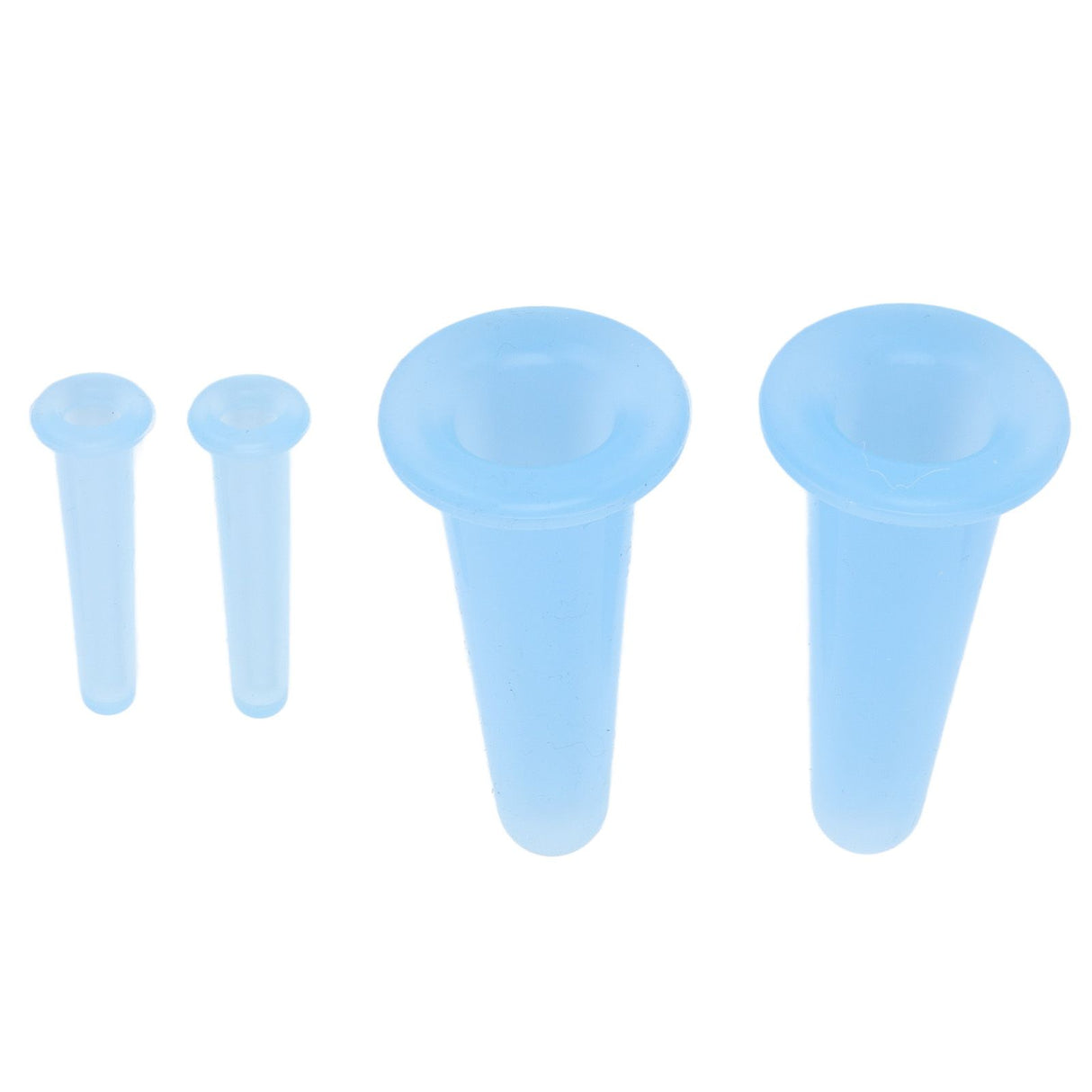 4pcs Cupping Set Massage Therapy Cups Convenient Practical Compact Lightweight Soft Flexible Cleanable Face MassagerBlue
