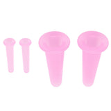 4pcs Cupping Set Massage Therapy Cups Convenient Practical Compact Lightweight Soft Flexible Cleanable Face MassagerPink - Extra Image