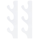 1 Pair Sword Stand Acrylic Three Layer Wall Mounted Sword Display Stand Support for All SwordsTransparent - Front View