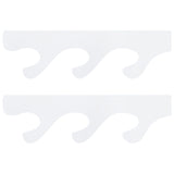 1 Pair Sword Stand Acrylic Three Layer Wall Mounted Sword Display Stand Support for All SwordsTransparent - Top-Down View