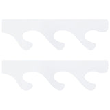 1 Pair Sword Stand Acrylic Three Layer Wall Mounted Sword Display Stand Support for All SwordsTransparent