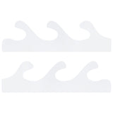 1 Pair Sword Stand Acrylic Three Layer Wall Mounted Sword Display Stand Support for All SwordsTransparent - Extra Image