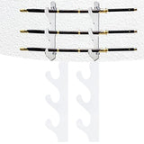 1 Pair Sword Stand Acrylic Three Layer Wall Mounted Sword Display Stand Support for All SwordsTransparent