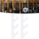 1 Pair Sword Stand Acrylic Three Layer Wall Mounted Sword Display Stand Support for All SwordsTransparent
