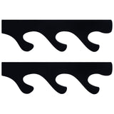 1 Pair Sword Stand Acrylic Three Layer Wall Mounted Sword Display Stand Support for All SwordsBlack - Close-Up Angle